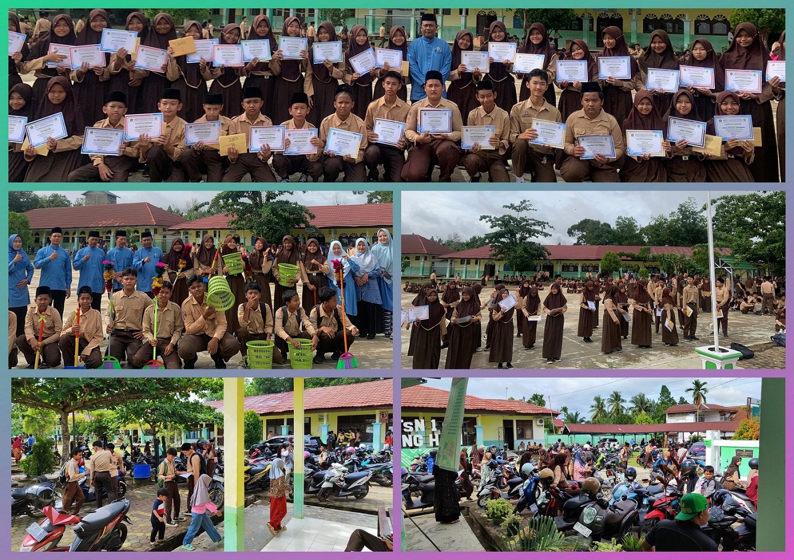 MTsN 1 Batang Hari Gelar Pembagian Rapor Semester Ganjil Tahun Pelajaran 2024/2025