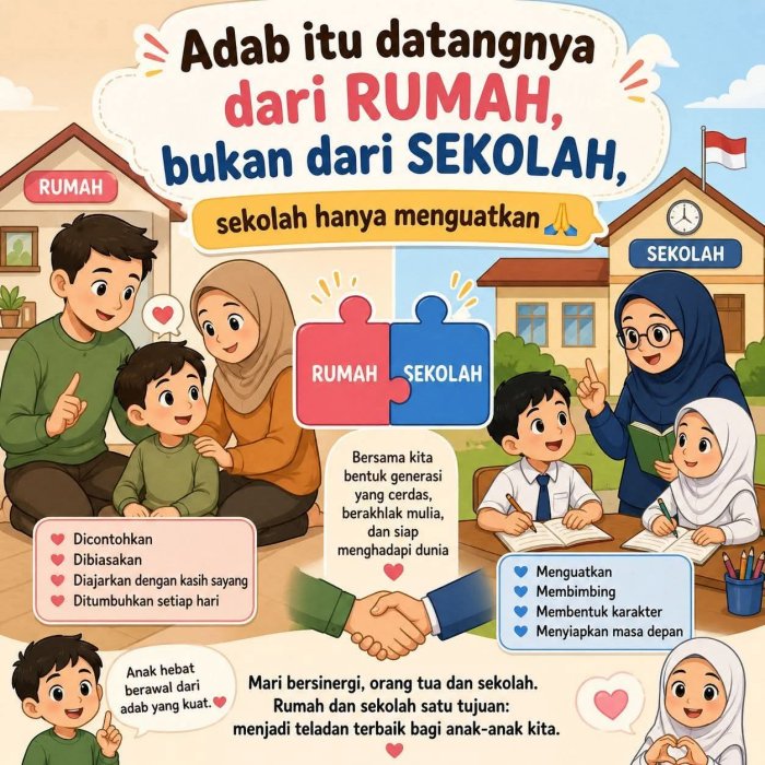 Sinergi Rumah dan Madrasah: MTsN 1 Batang Hari Ajak Orang Tua Bersama-Sama Perkuat Adab Anak