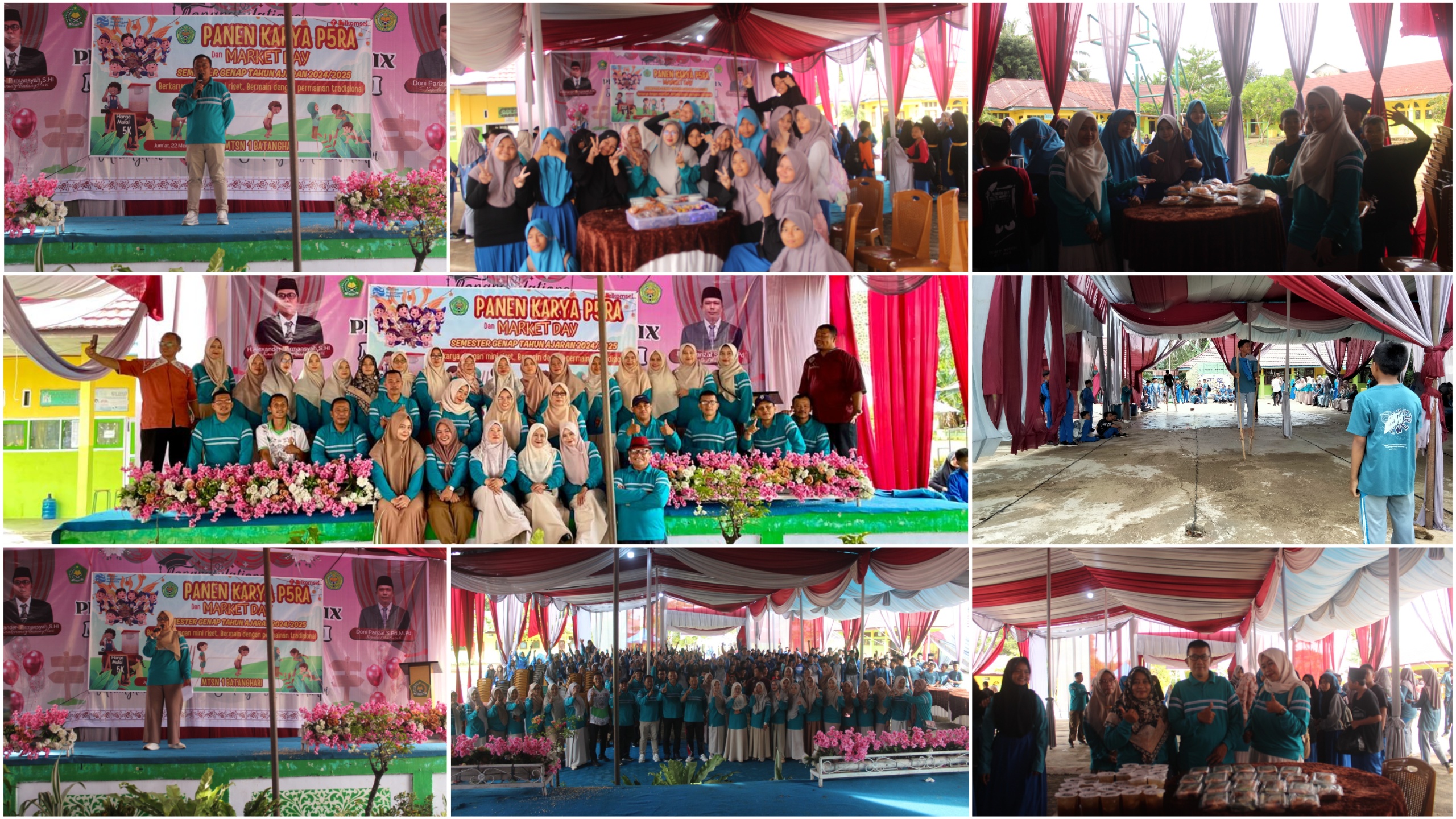 Panen Karya P5RA dan Day Market Semester Genap 2024/2025 di MTsN 1 Batang Hari: Membangkitkan Permainan Tradisional Lewat Riset Mini