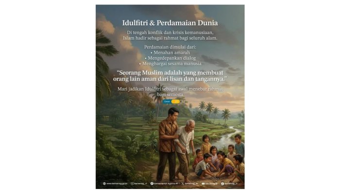 Gema Idulfitri: Kemenag Serukan Perdamaian Dunia dan Pesan Kemanusiaan