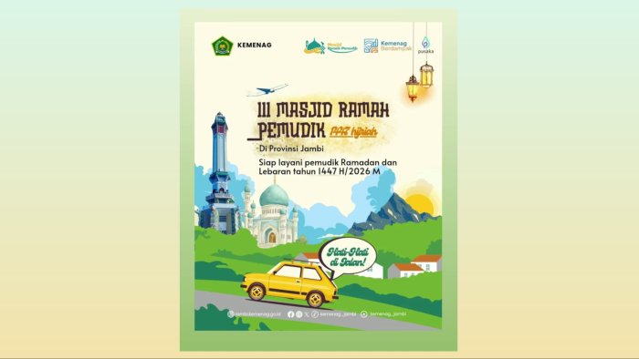 Sinergi Kanwil Kemenag Jambi dan Pengurus Masjid Hadirkan Masjid Ramah Pemudik Sepanjang Jalur Lintas Sinergi Kanwil Kemenag Jambi dan Pengurus Masjid Hadirkan Masjid Ramah Pemudik Sepanjang Jalur Lintas