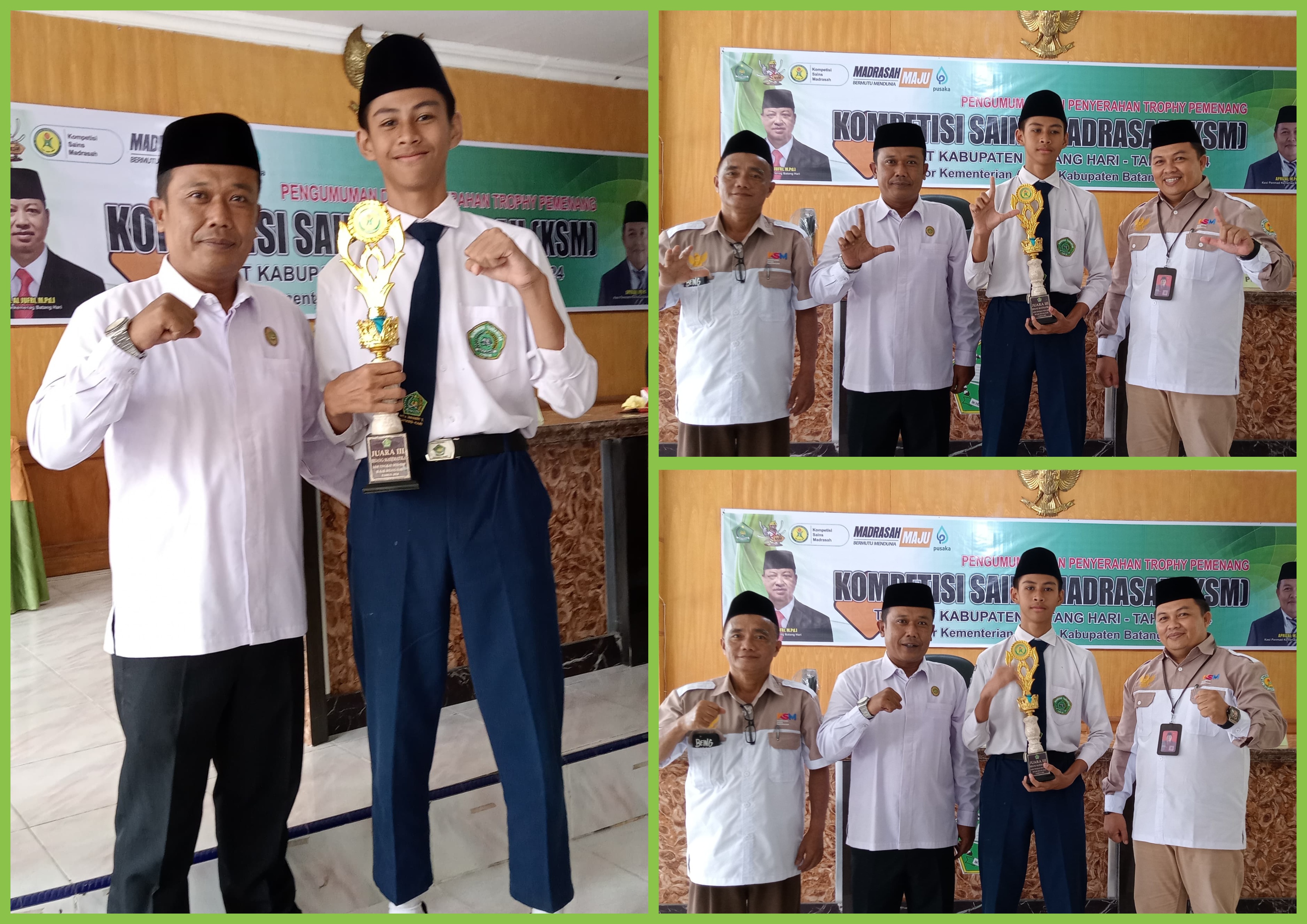 Siapa Sangka? MTsN 1 Batang Hari Sabet Juara 3 KSM