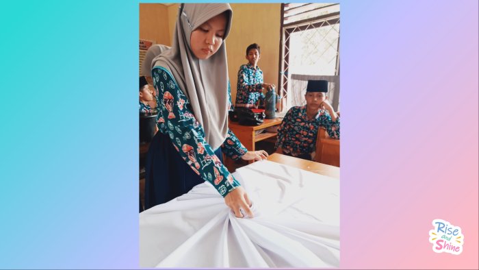 Kreatif: Siswa MTsN 1 Batang Hari Lestarikan Seni 