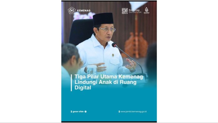 Sukseskan Program Kemenag, MTsN 1 Batang Hari Siap Terapkan Tiga Pilar Utama Lindungi Anak di Ruang Digital Sukseskan Program Kemenag, MTsN 1 Batang Hari Siap Terapkan Tiga Pilar Utama Lindungi Anak di Ruang Digital