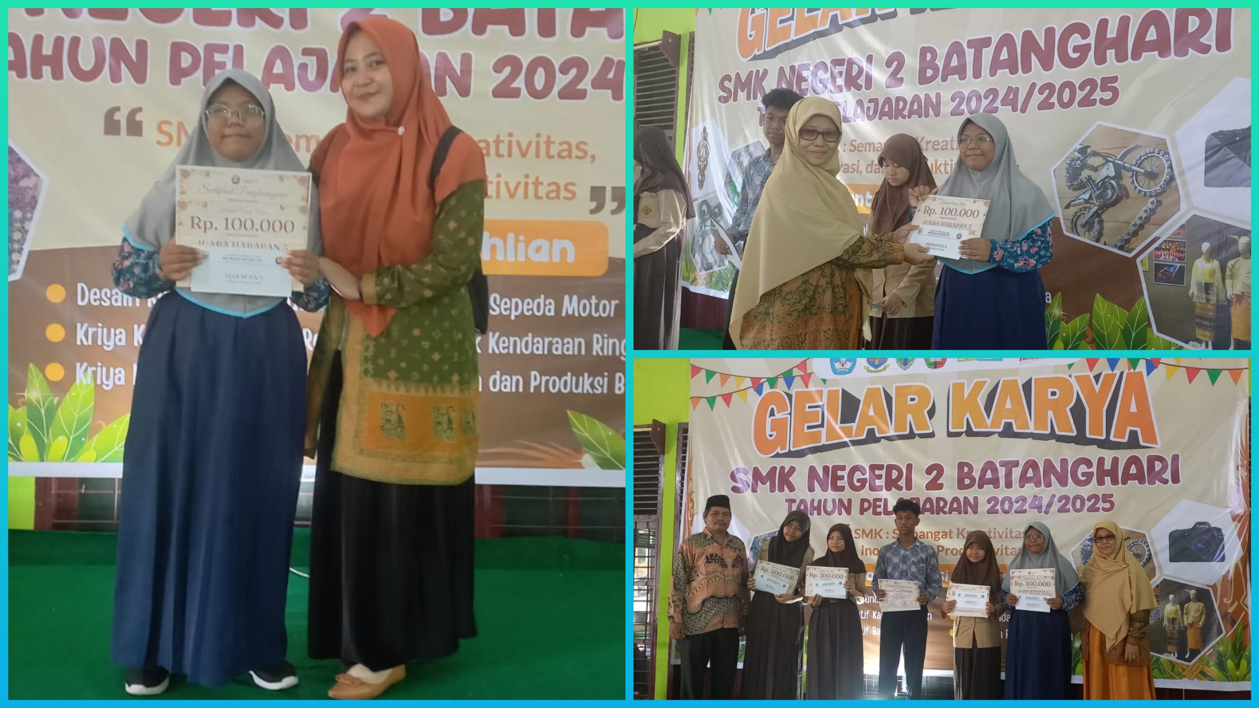 Siswi MTsN 1 Batang Hari Sabet Juara Harapan 3 Lomba Desain Batik Tingkat SMP/MTs