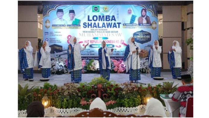 Syiarkan Shalawat, Tim Shalawat BKMT Batang Hari Berlaga di Lomba Shalawat Tingkat Provinsi Jambi