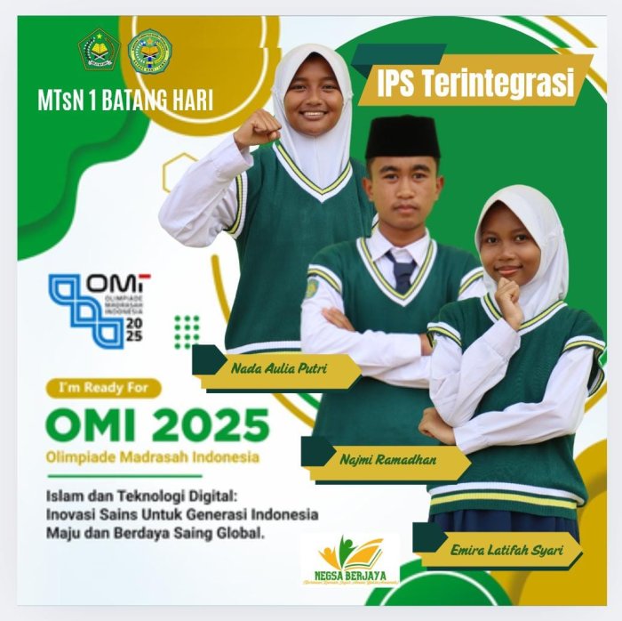 Membidik Prestasi Nasional, MTsN 1 Batang Hari Gembleng Siswa Lewat Simulasi OMI IPS