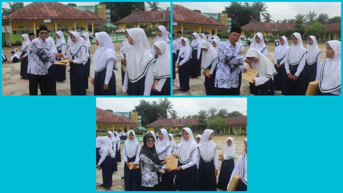 Meriah! MTsN 1 Batang Hari Bagikan Hadiah Lomba Karaoke Antar Kelas Peringati Hari Guru Nasional ke-80