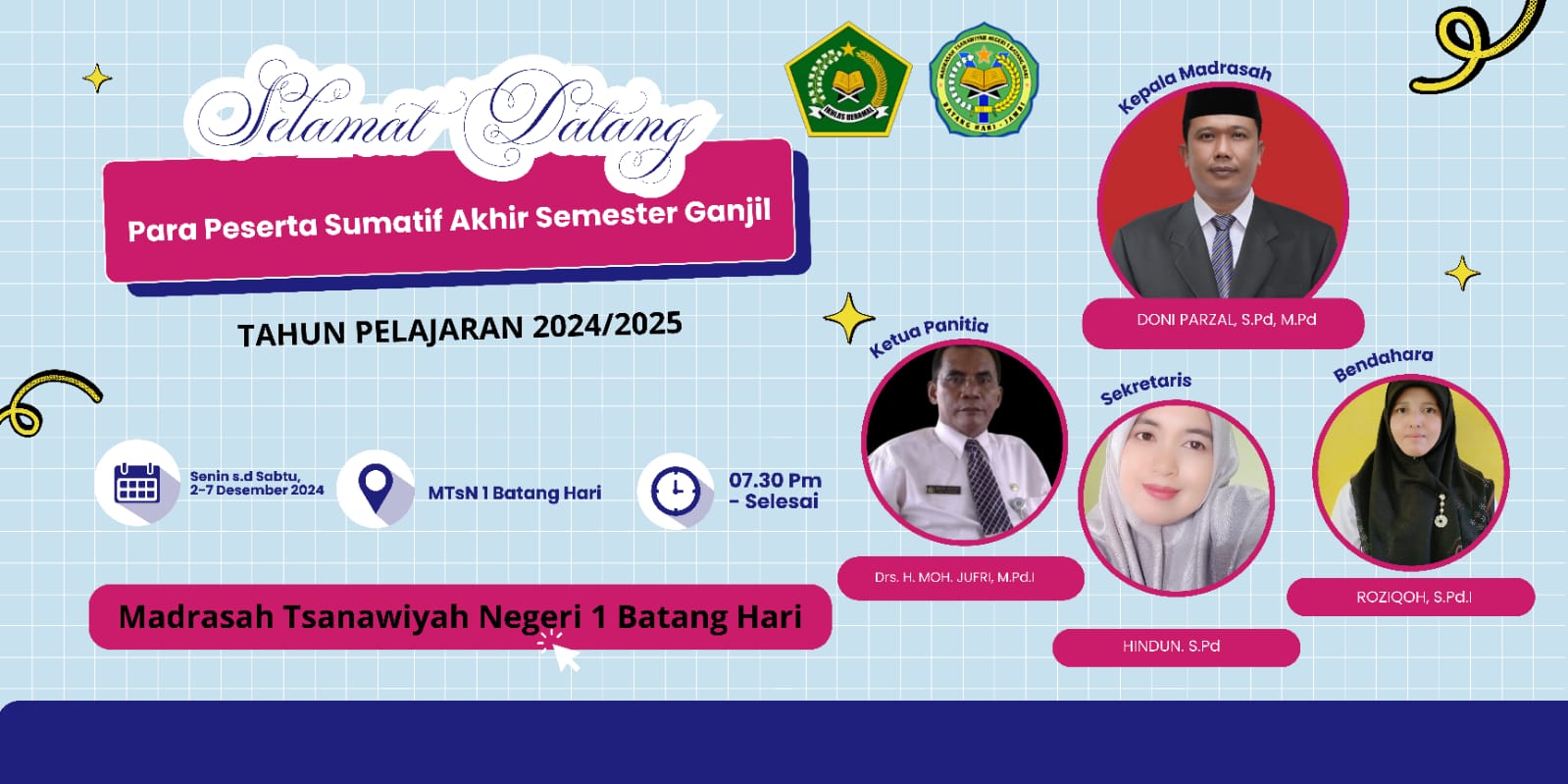 MTsN 1 Batang Hari Melaksanakan Apel Pagi Jelang Asesmen Sumatif Ganjil Dihari Pertama