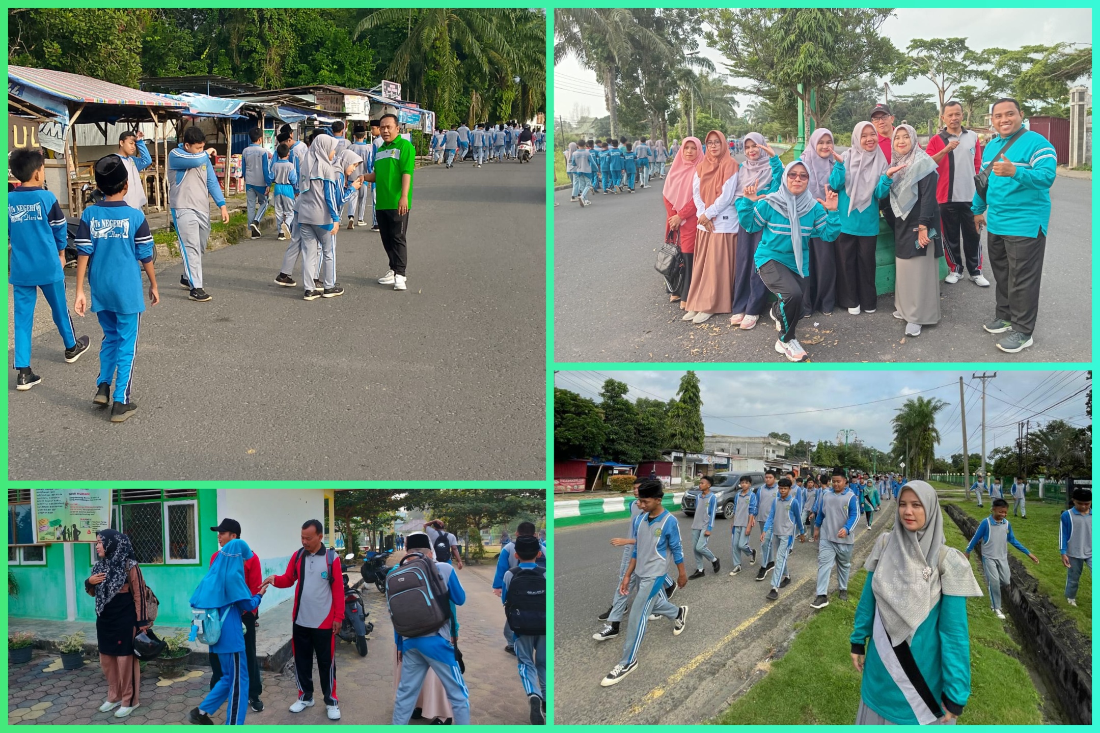 MTsN 1 Batang Hari Gelar Jalan Sehat Untuk Tingkatkan Kesehatan dan Kebersamaan