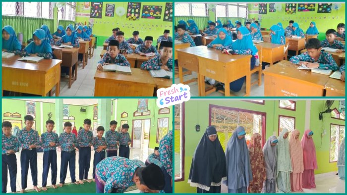 Awali Pagi dengan Religi: Ibu Yuningsih Sambut Semester Baru dengan Literasi dan Ibadah