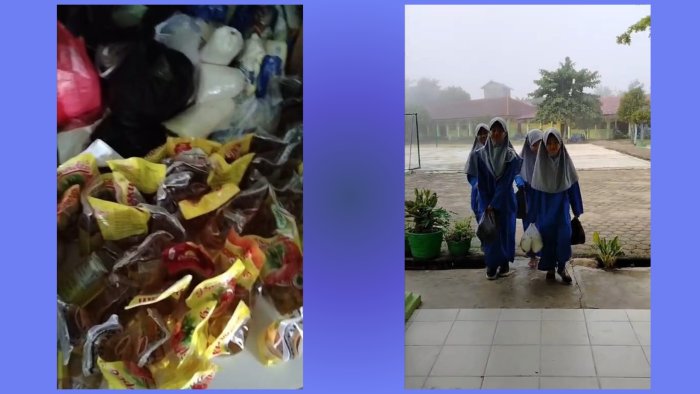 Wujudkan Kepedulian, Civitas MTsN 1 Batang Hari Giat Galang Sembako Dari Kita untuk Kita