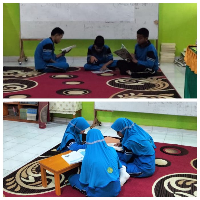 Tingkatkan Literasi, Siswa MTsN 1 Batanghari Kunjungi Perpustakaan Madrasah