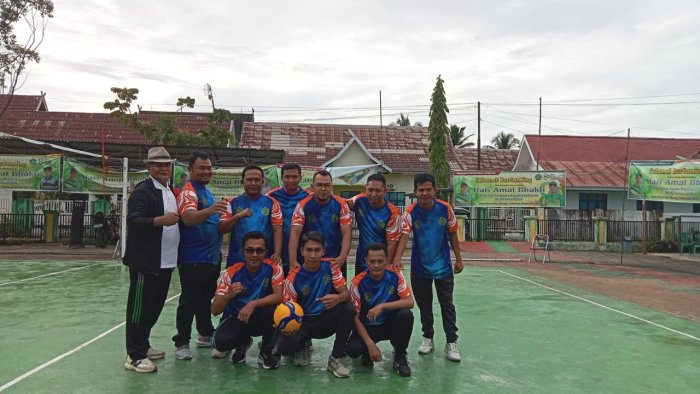 Semarakkan HAB Kemenag ke-80, Tim Voli Putra MTsN 1 Batang Hari Unjuk Gigi di Pertandingan Antar Satker