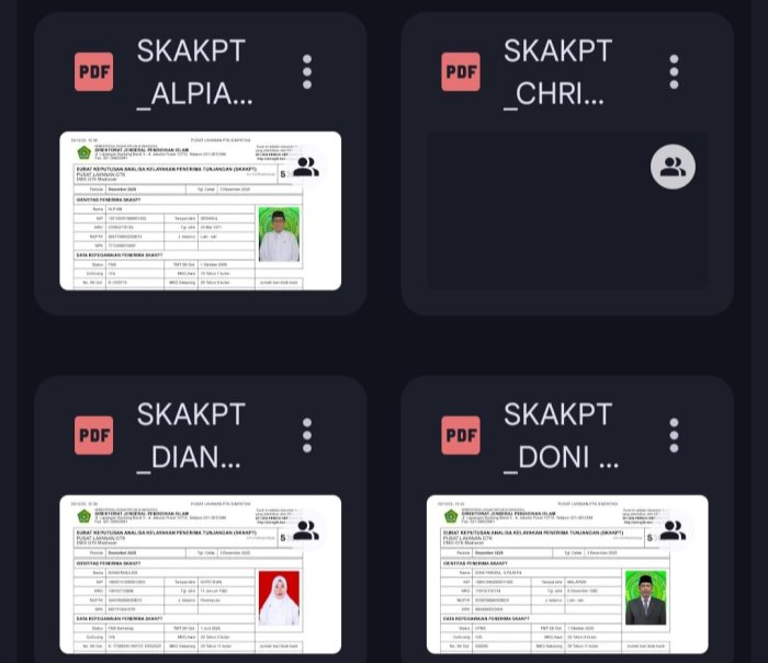 Madrasah Selesaikan SKAKPT November dan Desember  sebagai Syarat Pencairan TPG