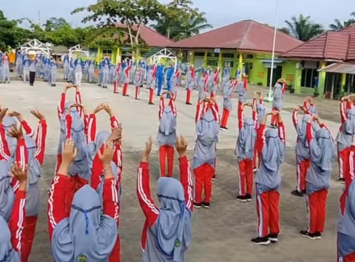 MTsN 1 Hidupkan Pembiasaan Positif Lewat Senam Kesegaran Rohani