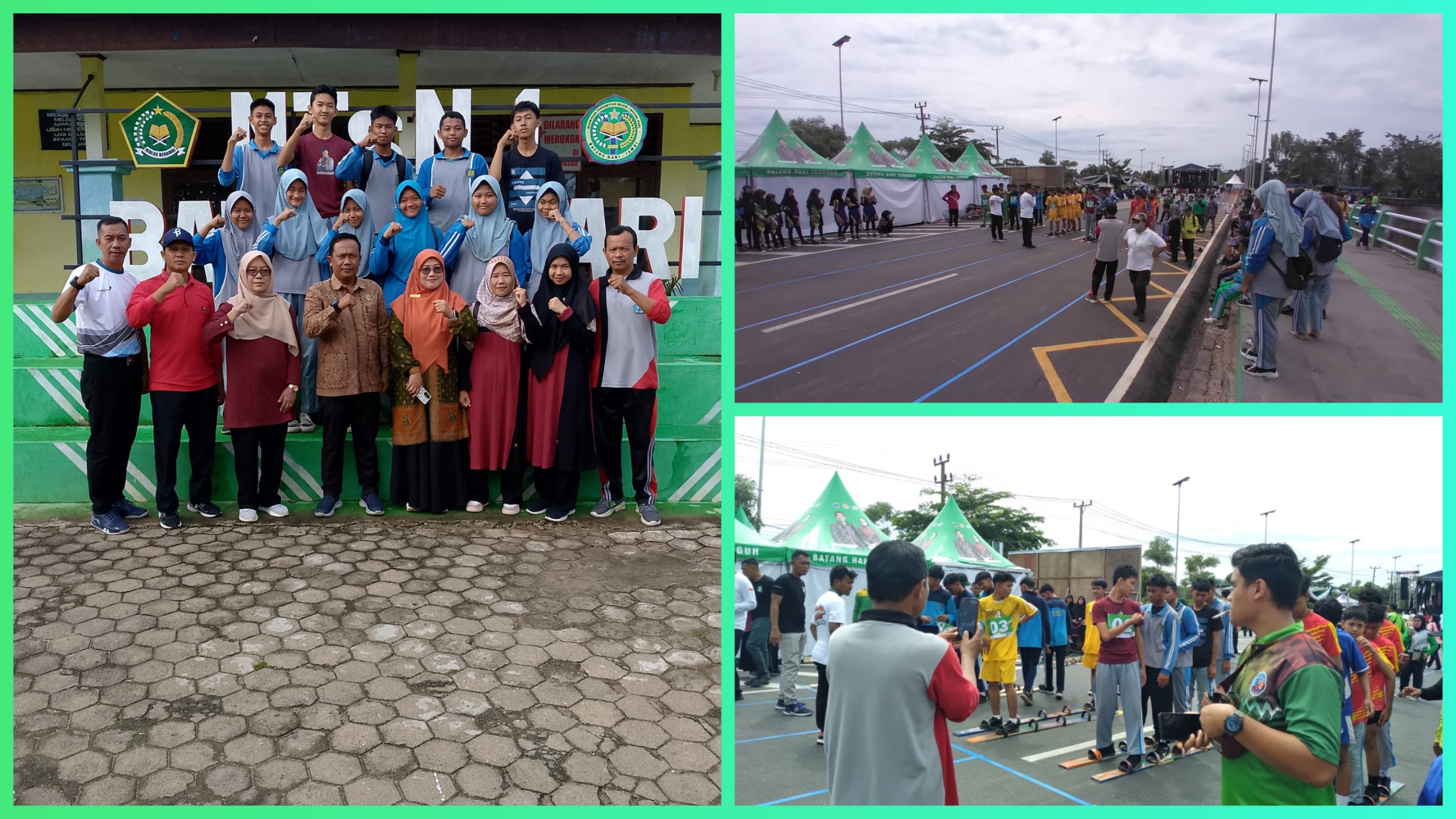 Dalam Rangka Memeriahkan HUT Kab. Batang Hari, MTsN 1 Batang Hari Unjuk Gigi di Lomba Permainan Rakyat