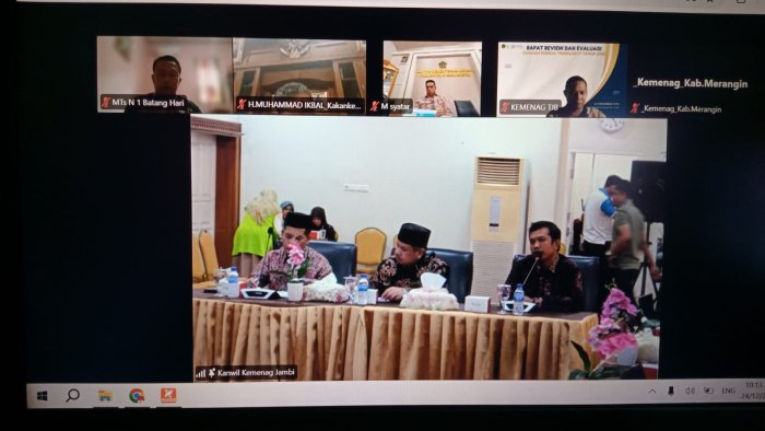 Rakor Evaluasi Kinerja dan Anggaran Triwulan IV Kemenag Jambi