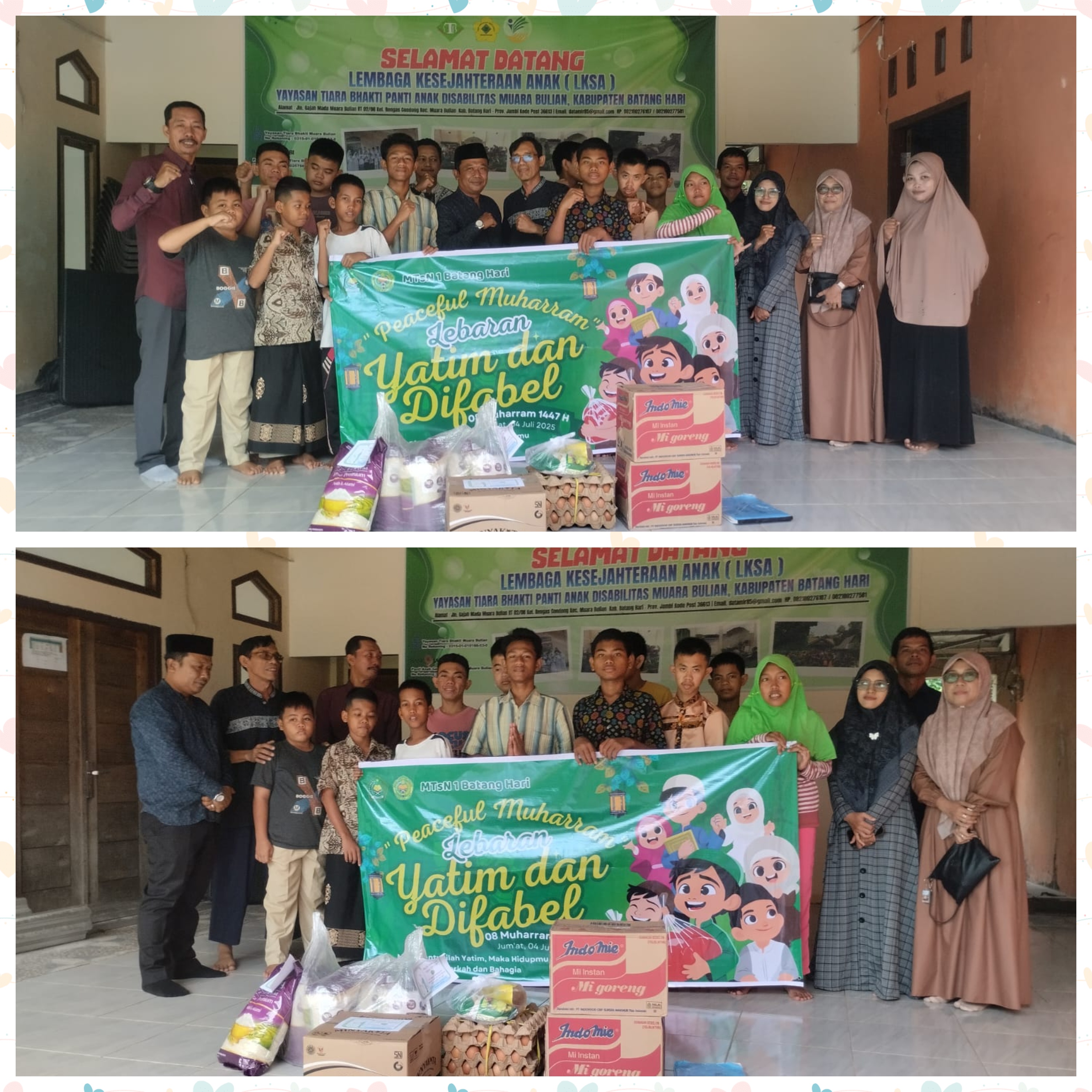 Peaceful Muharram : Lebaran Yatim dan Difabel MTsN 1 Batang Hari: Bersama YTBPAD